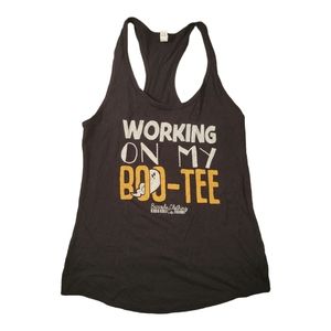 Halloween Workout Tank Barcode Clothing Working on my Boo -Tee